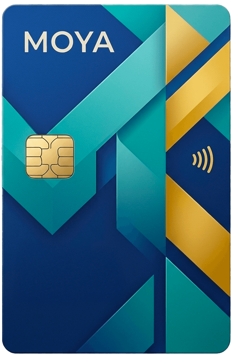 MOYA physical card visual